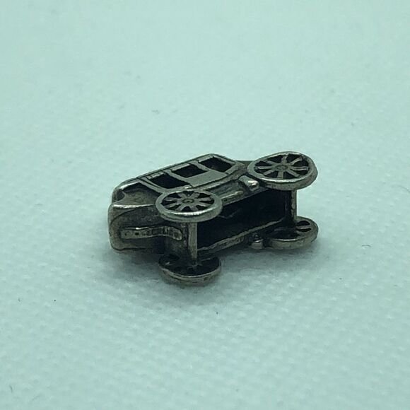 💛 925 Vintage Carriage Charm/Pendant - Picture 2 of 3